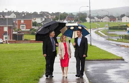 Paddy Flannery, Centre Manager at the Moyross Community Enterprise Centre, Minister for State Jan O’ Sullivan at the Department of Foreign Affairs & Trade with responsibility for Trade & & Development and Shay Walsh, Managing Director Wholesale for BT Ireland at the launch BT Connected Communities initiative at Moyross Community Enterprise Centre Limerick.