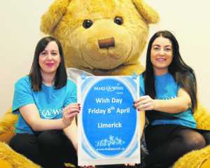 Irene Timmins and Emma Horgan launch Wish Day in Limerick.