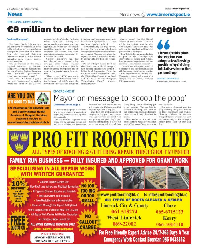 Limerick Post Newspaper - 