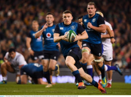 Andrew Conway of Ireland during the Guinness Series International match between Ireland and USA at the Aviva Stadium in Dublin. Photo by Brendan Moran/Sportsfile