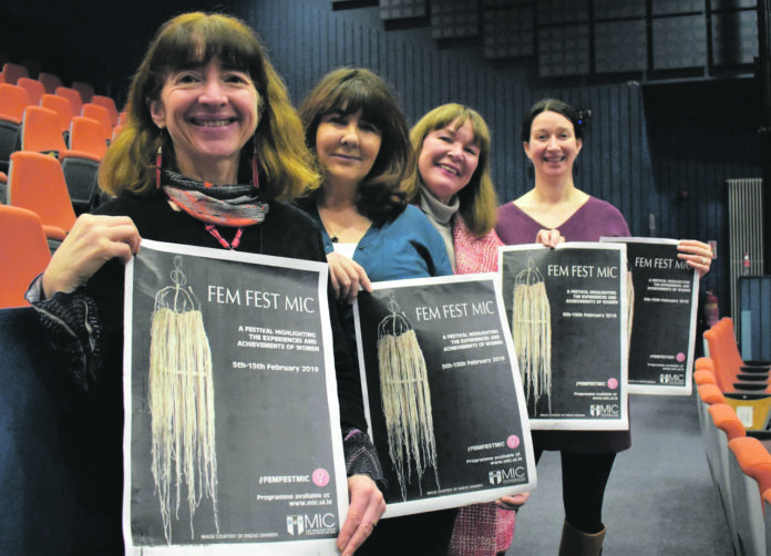 MIC lecturers and Fem Fest organising committee members: Teresa McElhinney, Dr Susan Liddy, Dr Úna Ní Bhroméil and Dr Ailbhe Kenny