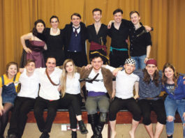 Cast and crew of the UL Drama Society's production of 'Cider and Sand'.