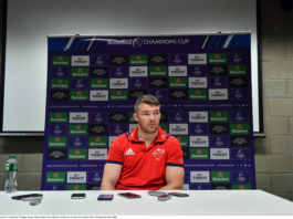 Captain Peter O'Mahony during a Munster Rugby Press Conference at University of Limerick in Limerick. Photo by Brendan Moran/Sportsfile