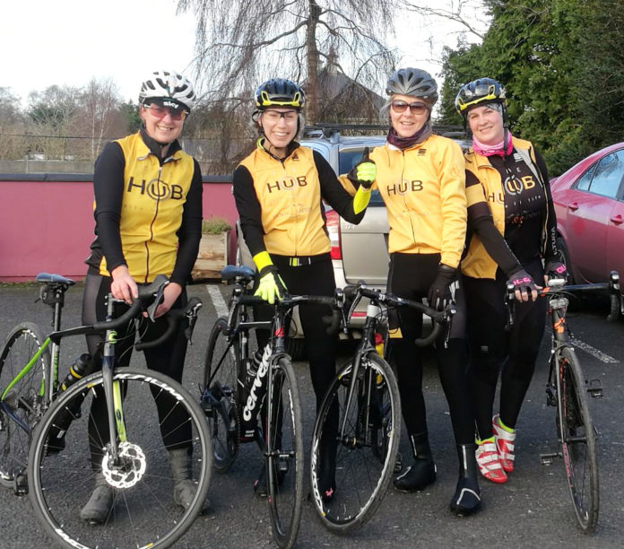 The Everesting Challenge team of Sharon Kennedy, Sile Hayes, Maeve O'Shaughnessy and Jackie Scahill. Limerick City County News Limerick Post