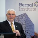 Michael Zaworotko, Bernal Chair of Crystal Engineering & Science Foundation of Ireland Research Professor at the University of Limerick speaking at the first of the Bernal Institute’s Distinguished Lecture Series at University of Limerick. Pic Sean Curtin True Media.