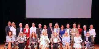 Guest speakers and panelists pictured with organiser Dr Mary Ryan, Consultant Endocrinologist Bon Secours Hospital (4th from left front) at the Midwest Empowerment and Equality Conference 2019 in the University Concert Hall. Picture: Zoe Conway/ilovelimerick