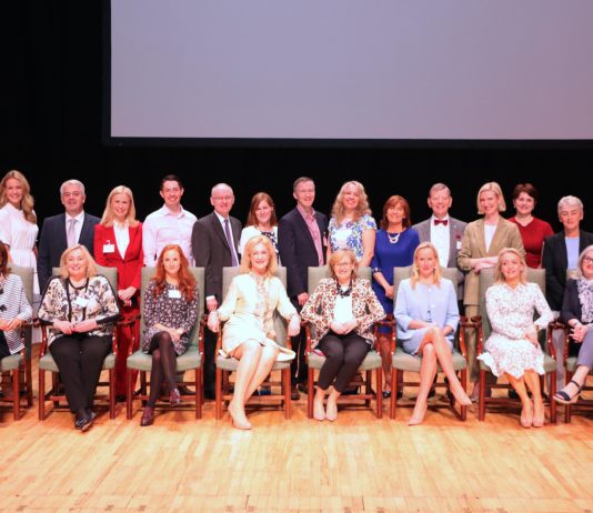 Guest speakers and panelists pictured with organiser Dr Mary Ryan, Consultant Endocrinologist Bon Secours Hospital (4th from left front) at the Midwest Empowerment and Equality Conference 2019 in the University Concert Hall. Picture: Zoe Conway/ilovelimerick