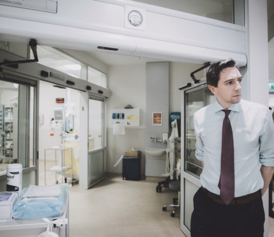 Health Minister Simon Harris at the official opening of the €24million emergency department in UHL. Photo: Brian Arthur