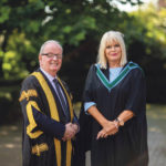 University of Limerick President Dr Des Fitzgerald With Minister of State Mary Mitchell O'Connor at last Sunday's graduation ceremony. Photo: Sean Curtin