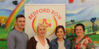 Pictured at the Bedford Row Family Project for the lauch of their 20th anniversary celebration are Ger Lynch, Service User, Tracie Tobin, Chairperson, Alison Curtin, Project Administrator and Helena O'Connell, Service User. Picture: Bruna Vaz Mattos/ilovelimerick