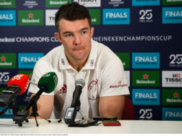 Peter O'Mahony during a Munster Rugby press conference at University of Limerick in Limerick. Photo by Matt Browne/Sportsfile