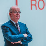 University of Limerick President Des Fitzgerald at the opening of the field hospital at the UL Sport Arena. Photo: Cian Reinhardt