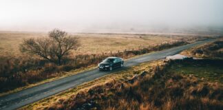 vehicle on road