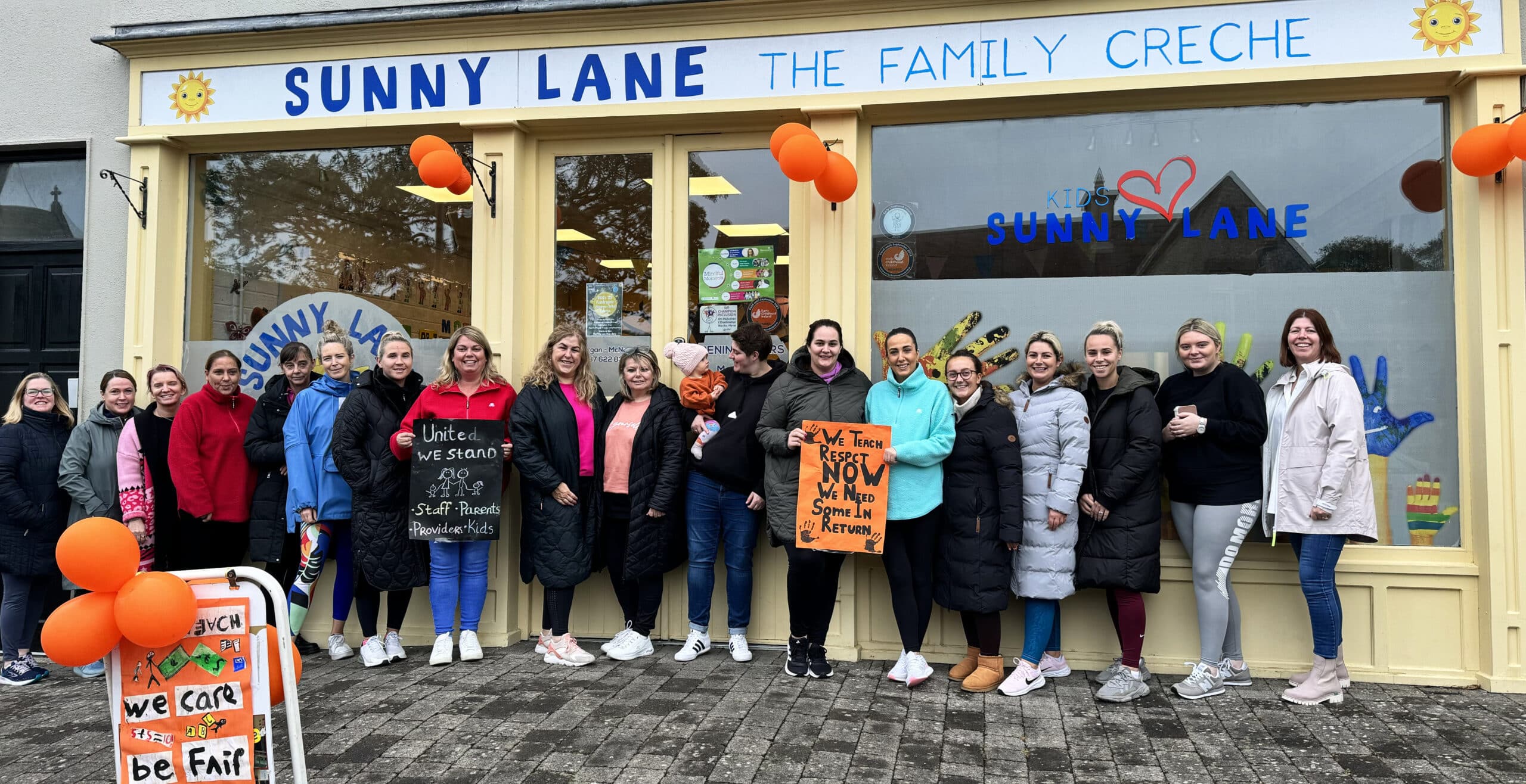 Castleconnell creche on the brink takes to the street to protest