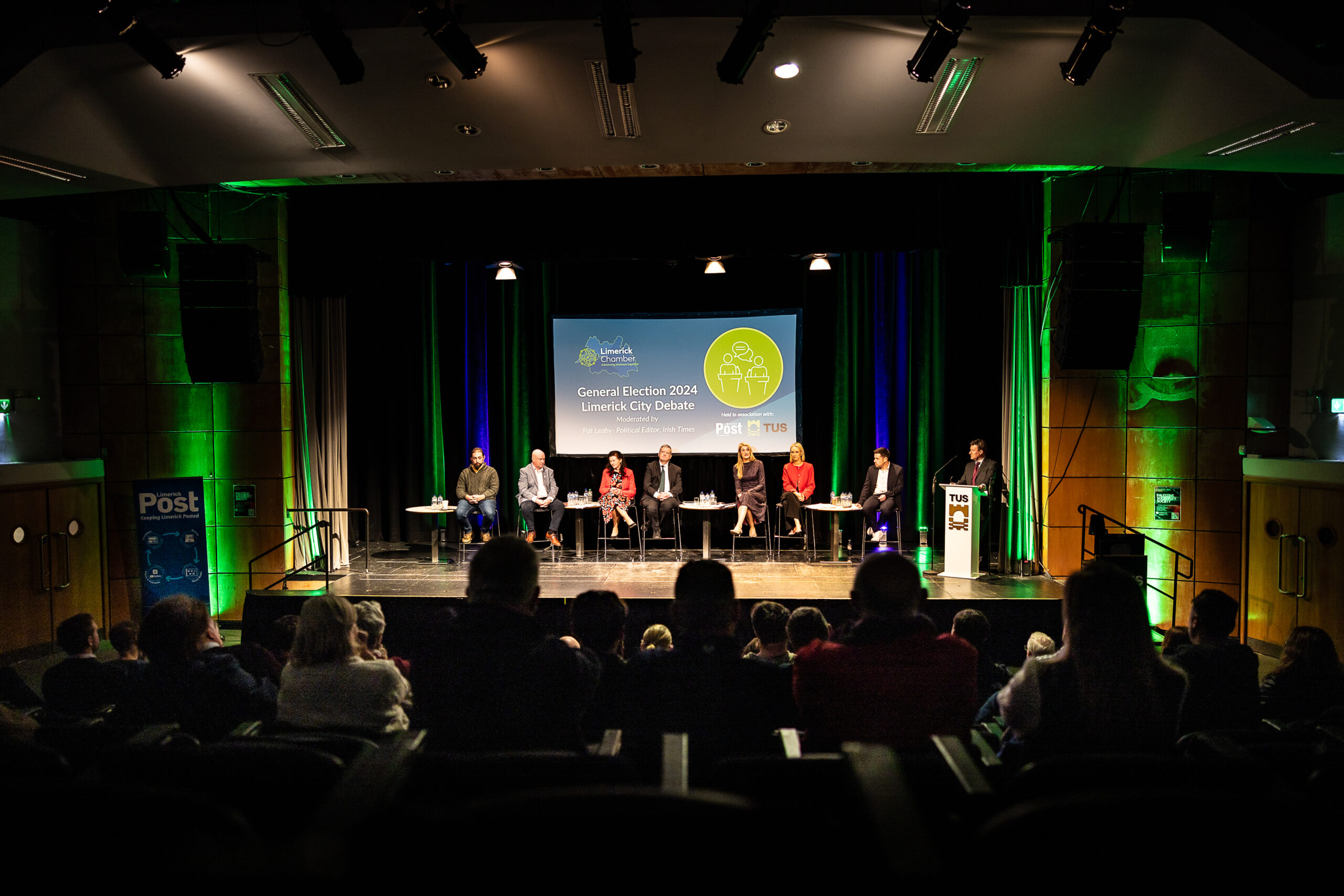 SEVEN candidates from the Limerick City constituency for the general election took to the stage to debate the issues they're hearing.